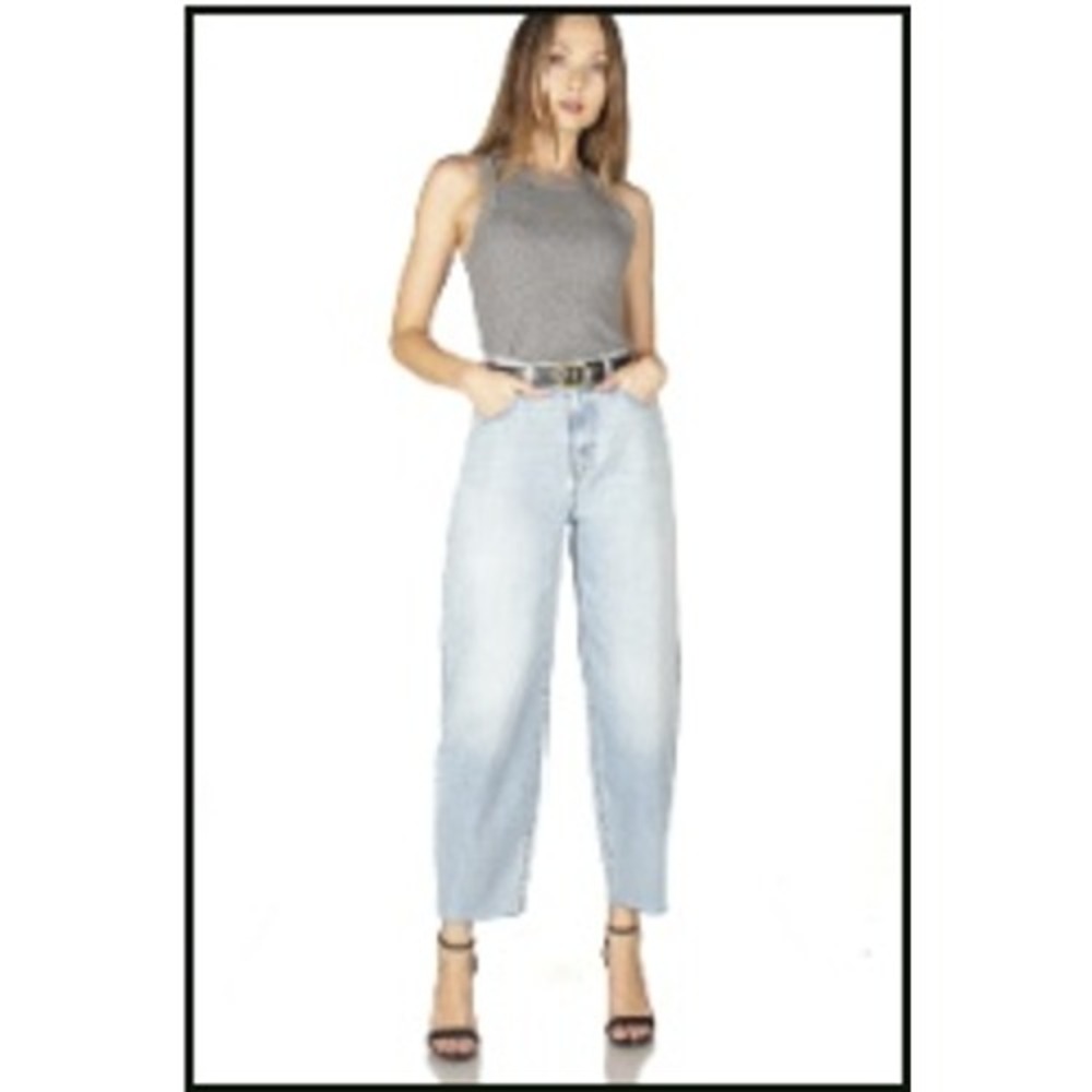NWT - FIDELITY DENIM - DELILAH BARREL STYLE - WASH ANGEL SIZE 26 QUIET LUXURY
